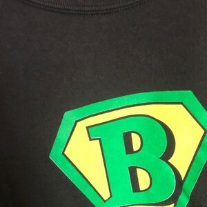 Jerzees Black T-Shirt with Tag Detail